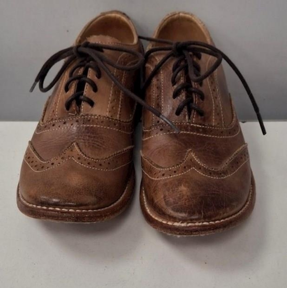 Bed Stu Lita Wingtip Oxford Leather Shoes, Women Size 7.5